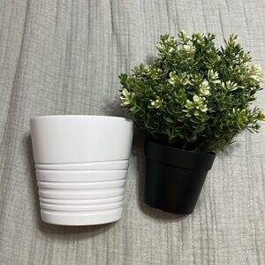 NWT IKEA Fake Plant and White Pot